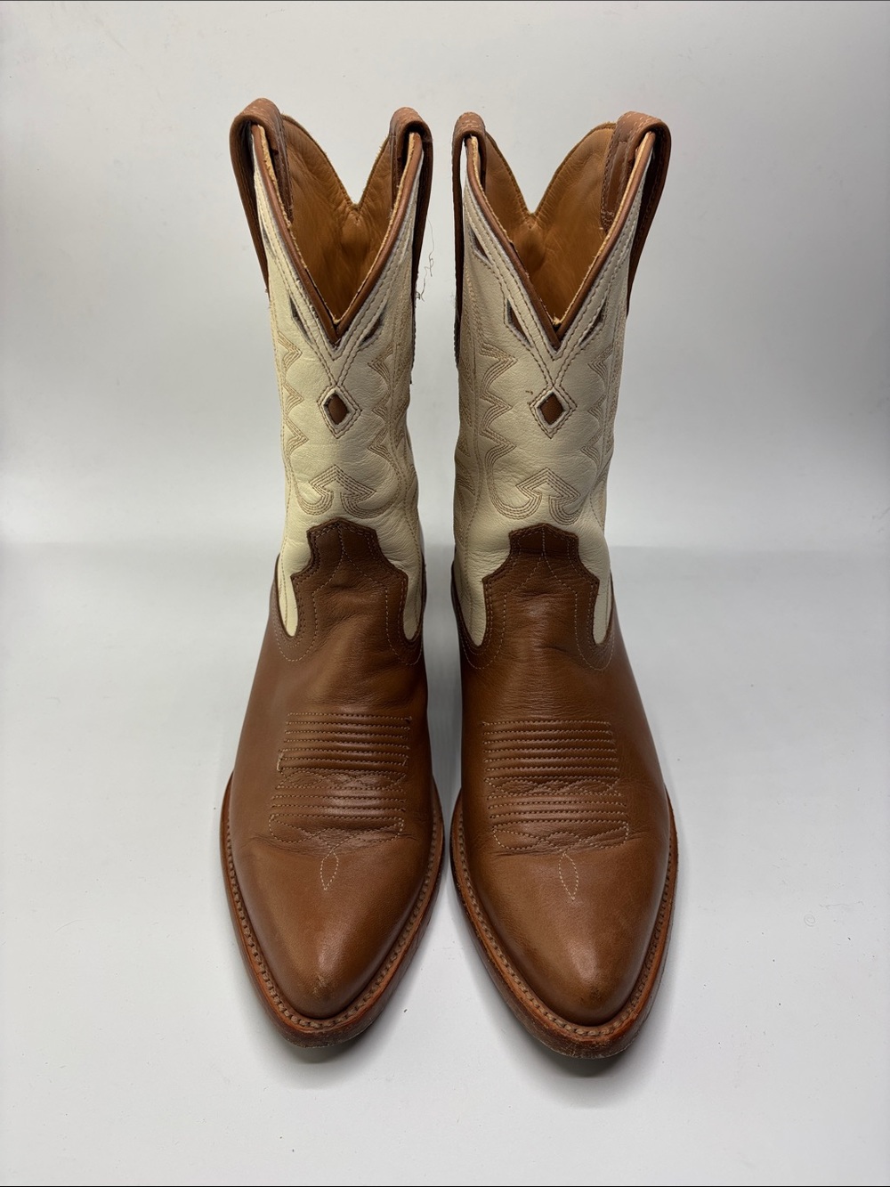 Tecovas Women’s The Jolene Carmel/White Cowboy Western Boots Size 8B